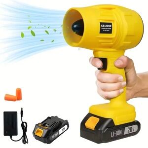 Yellow Cordless Handheld Blower by Box 6